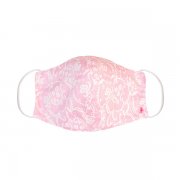 舞台衣装 マスク　布製　送料無料　レースプリント　ピンク