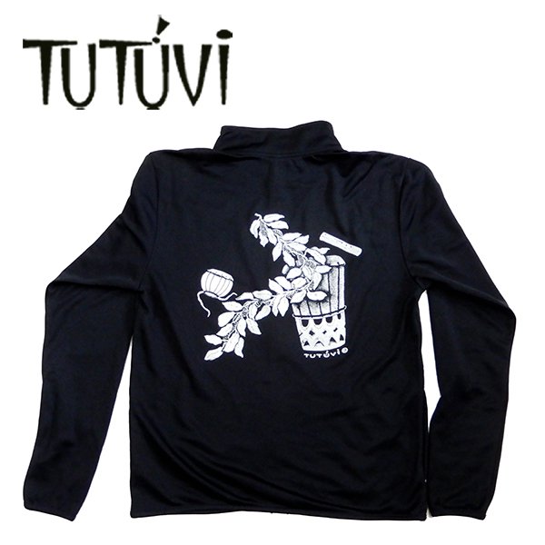 TUTUVI　ドライジッパージャケット（柄：サウンドアンドヴィジョン　色：ブラック・ホワイト）【画像3】