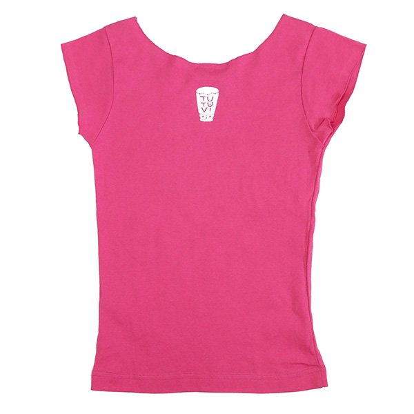 TUTUVI　Tシャツ（柄：トーチジンジャーワンポイント　色：ピンク・アイボリー）【画像2】