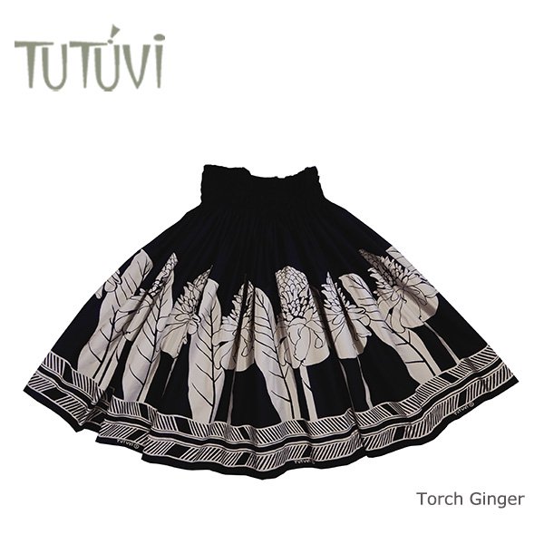 TUTUVIパウ（柄：トーチジンジャー／色：ブラック・ベージュグレー） - Torch Ginger トーチジンジャー