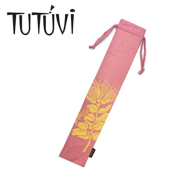 TUTUVI  プイリケース1（プイリ長さ約５０ｃｍ用）　レフア　ピンク/イエロー【画像2】