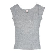 Tシャツ TUTUVI　Tシャツ　ワンサイズ上がおすすめ小さめレディースサイズ（柄：レフアワンポイント　色：グレー）Sサイズのみ