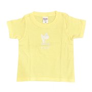 TUTUVI　子供用Tシャツ（柄：トーチジンジャー　色：イエロー・ホワイト）