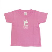 フラダンス用品 色で選びたい TUTUVI　子供用Tシャツ（柄：トーチジンジャー　色：ピンク・ホワイト）
