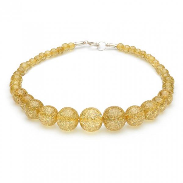 <img class='new_mark_img1' src='https://img.shop-pro.jp/img/new/icons55.gif' style='border:none;display:inline;margin:0px;padding:0px;width:auto;' />【Splendette】Pale Gold Glitter Beads ペールゴールドビーズネックレス 