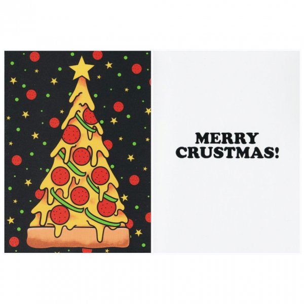 【SOURPUSS】Christmas Card Love pizza クリスマスカード/ピザ