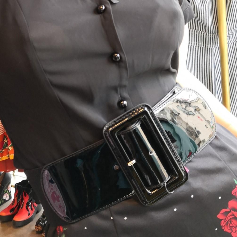 ゴムベルト 長方形バックル エナメルブラック 7 5 幅 Vallery S Trap Online Shop ゴムベルト 長方形バックル エナメルブラック 7 5 幅 Vallery S Trap Online Shop