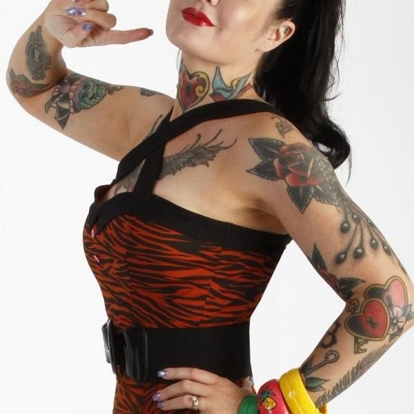 Bonsai KittenTemptress Tiger Crop Bodice Top