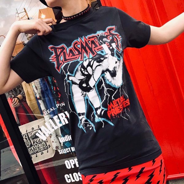 【ROCK ROLL REPEAT】Plasmatics: Metal PriestessTシャツ ★ネコポス全国一律￥250にてお届け★
