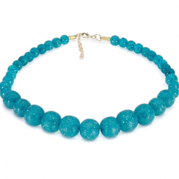 <img class='new_mark_img1' src='https://img.shop-pro.jp/img/new/icons55.gif' style='border:none;display:inline;margin:0px;padding:0px;width:auto;' />【Splendette】New Teal Glitter Beaded Necklace ブルービーズネックレス