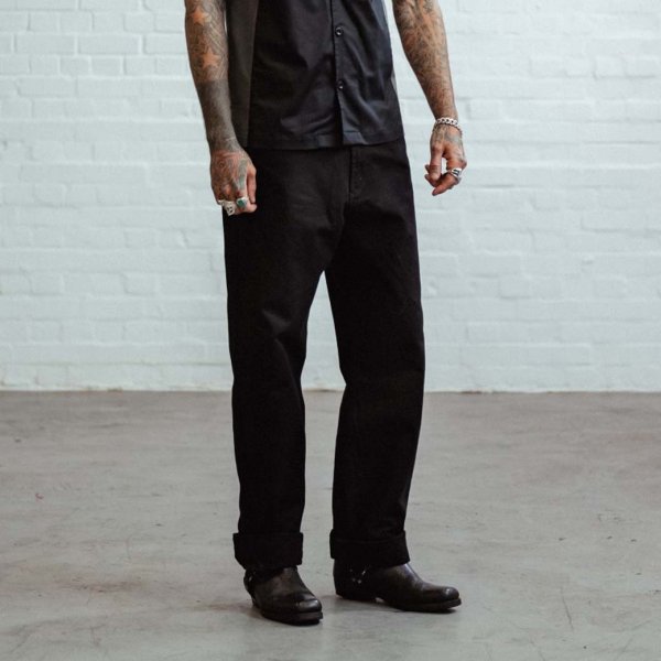 【Chet Rock】Caleb Workwear Pants ヘビーコットンワークパンツ ブラック