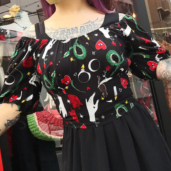 Hell BunnyGood Fortune Crop Top S