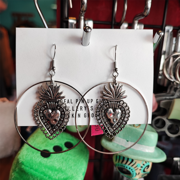 SELECTFlame Corazon & Circulo Earrings 륳饽ԥ
