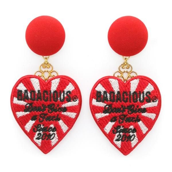 BADACIOUSThe Rising Heart Earrings RED ԥ/