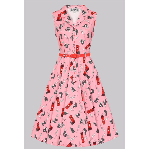 <img class='new_mark_img1' src='https://img.shop-pro.jp/img/new/icons1.gif' style='border:none;display:inline;margin:0px;padding:0px;width:auto;' />CollectifSleeveless Postie The Cat Dress
