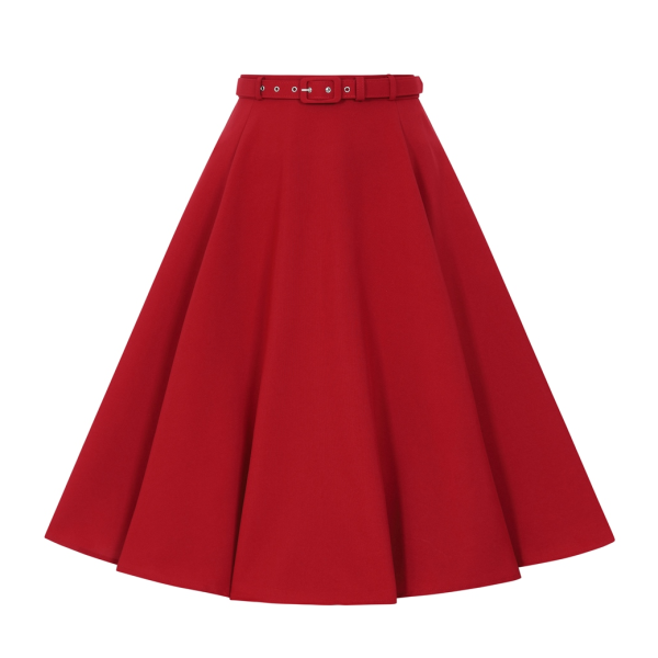 <img class='new_mark_img1' src='https://img.shop-pro.jp/img/new/icons1.gif' style='border:none;display:inline;margin:0px;padding:0px;width:auto;' />Collectif X Lindy BopChristine Solid Skirt Сǥ UK6  (5~7)