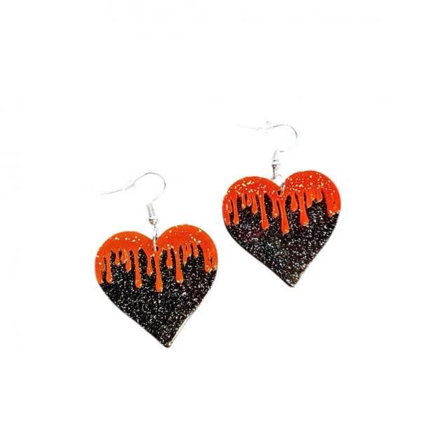 VALLERY'S SELECTBloody Black Heart Earrings åϡ ԥ
