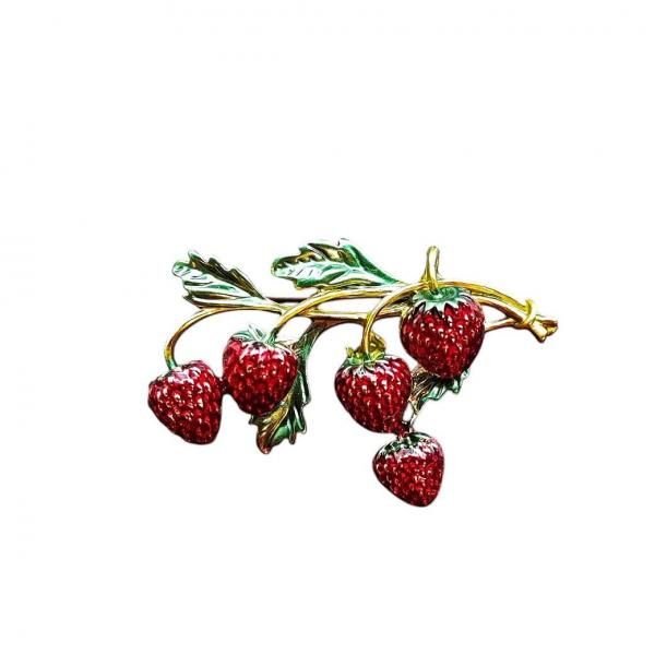 VALLERY'S SELECTwild strawberry brooch 磻ɥȥ٥꡼֥