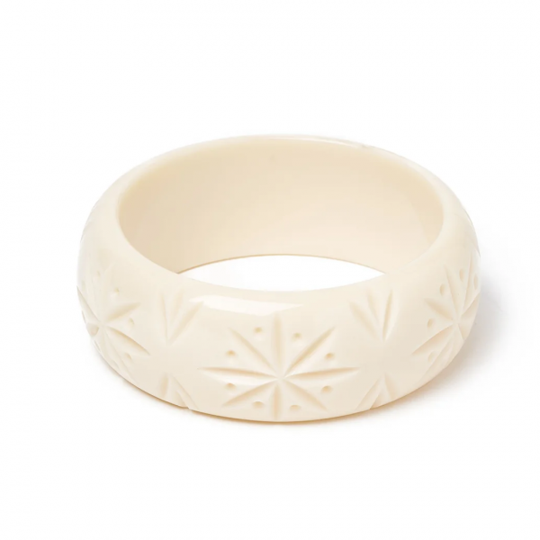  SplendetteCream Heavy Carve Wide Bangle 磻ɥХ󥰥 ꡼
