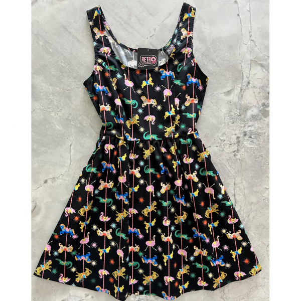 RetroliciousCarousel Fit & Flare Mini Dress