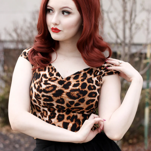 RetroliciousIsabel Top in Leopard