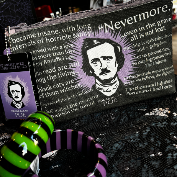 VALLERY'S SELECTEdgar Allan Poe Zipper Bag by The Unemployed Philosophers Guild 