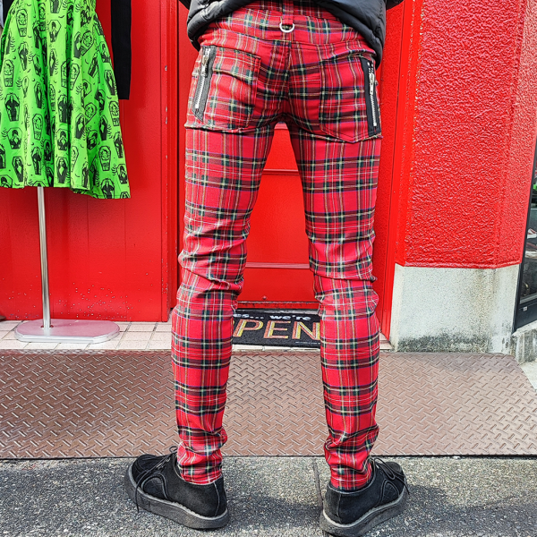 <img class='new_mark_img1' src='https://img.shop-pro.jp/img/new/icons1.gif' style='border:none;display:inline;margin:0px;padding:0px;width:auto;' />BANNEDFOREVER YOURS MENS TARTAN TROUSERS S