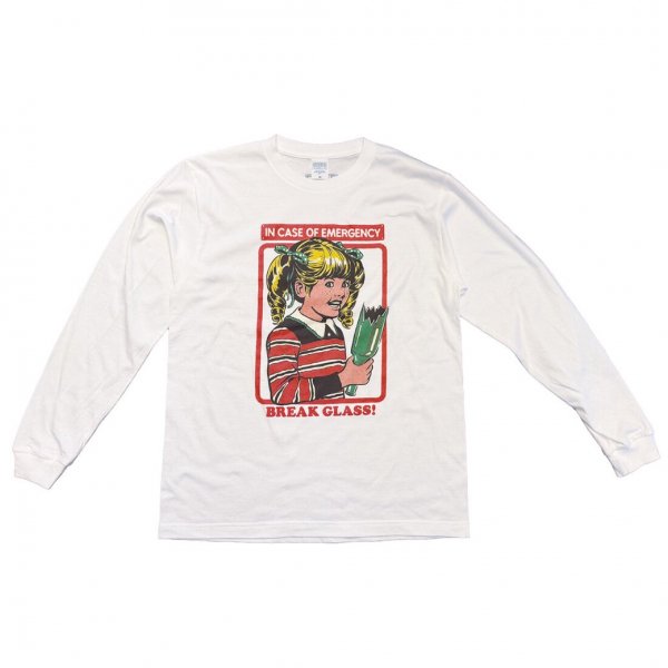 <img class='new_mark_img1' src='https://img.shop-pro.jp/img/new/icons1.gif' style='border:none;display:inline;margin:0px;padding:0px;width:auto;' />Steven RhodesBreak Glass Long Sleeve T-shirt 