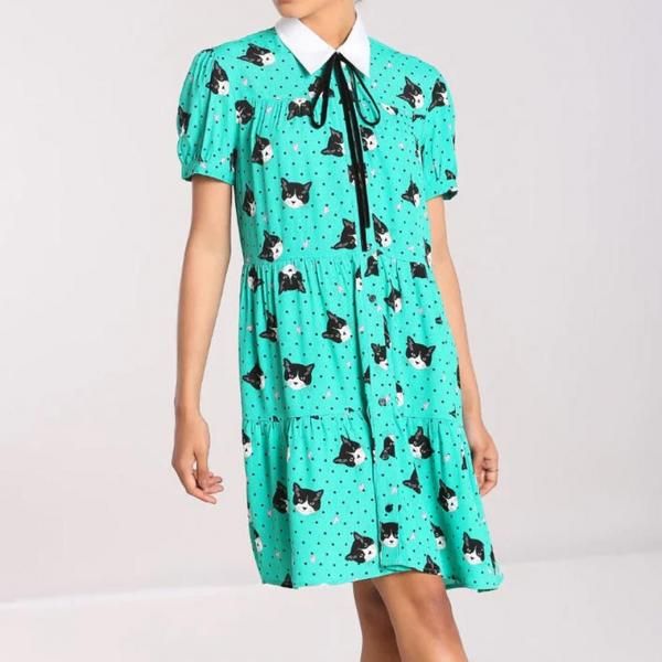 <img class='new_mark_img1' src='https://img.shop-pro.jp/img/new/icons1.gif' style='border:none;display:inline;margin:0px;padding:0px;width:auto;' />Hell BunnyLove Cats Mini Dress ֥åȥԡ
