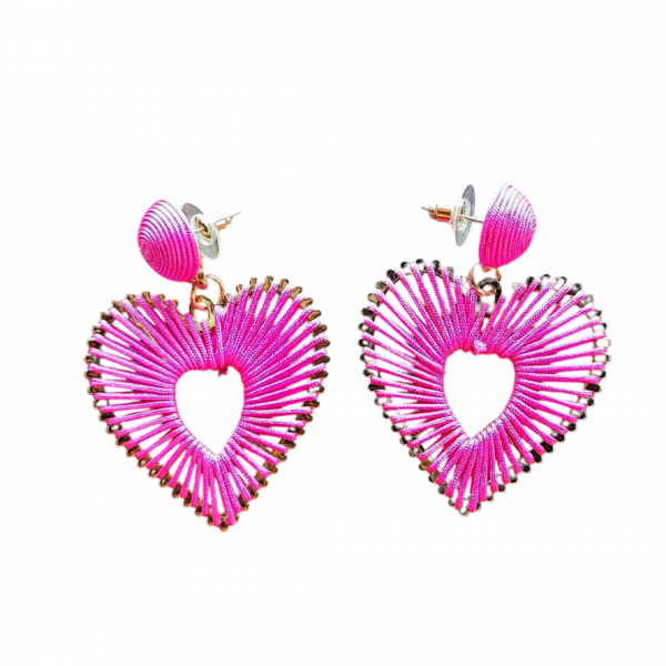 <img class='new_mark_img1' src='https://img.shop-pro.jp/img/new/icons1.gif' style='border:none;display:inline;margin:0px;padding:0px;width:auto;' />VALLERY'S SELECTEmbroidery Heart Earrings Pink