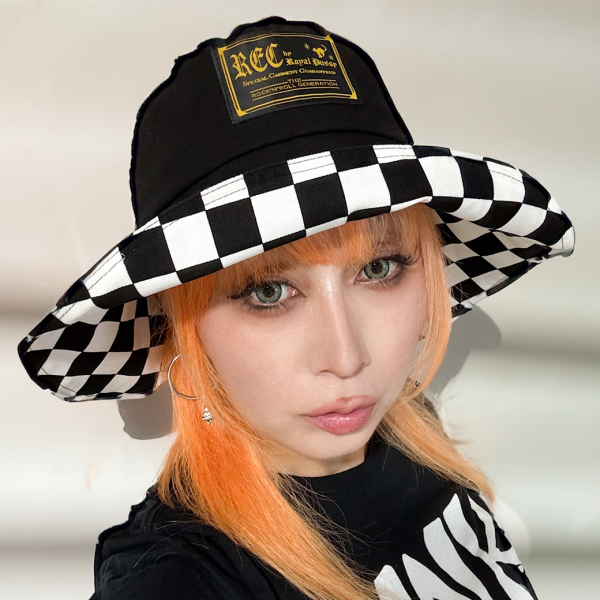 Rec by Royal PussyBicolor Brim Bucket Hat Black