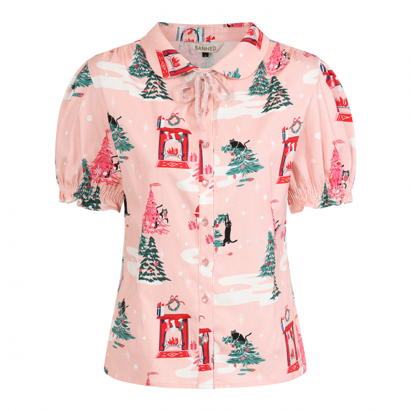 <img class='new_mark_img1' src='https://img.shop-pro.jp/img/new/icons1.gif' style='border:none;display:inline;margin:0px;padding:0px;width:auto;' />BANNEDLILLY PUUURFECT CHRISTMAS BLOUSE