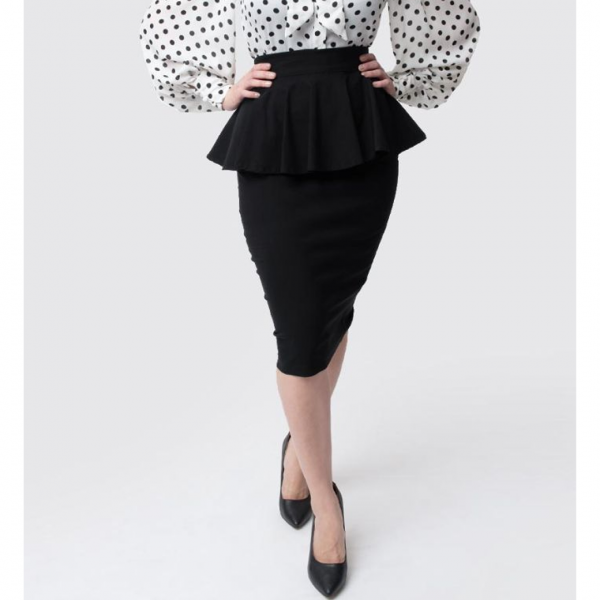 <img class='new_mark_img1' src='https://img.shop-pro.jp/img/new/icons1.gif' style='border:none;display:inline;margin:0px;padding:0px;width:auto;' />Unique Vintage Boulevard Pencil Skirt 