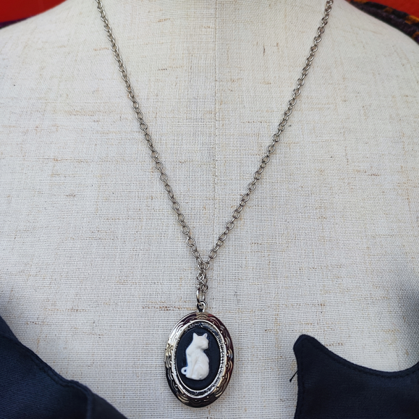 <img class='new_mark_img1' src='https://img.shop-pro.jp/img/new/icons1.gif' style='border:none;display:inline;margin:0px;padding:0px;width:auto;' />VALLERY'S SELECTCat Cameo Necklace 
