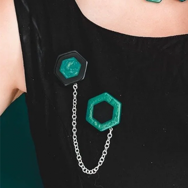 <img class='new_mark_img1' src='https://img.shop-pro.jp/img/new/icons1.gif' style='border:none;display:inline;margin:0px;padding:0px;width:auto;' /> SplendetteJadeite Double Brooch
