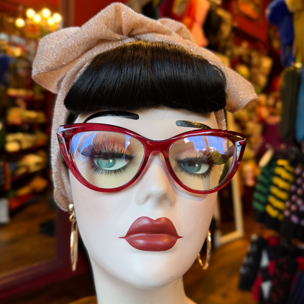 <img class='new_mark_img1' src='https://img.shop-pro.jp/img/new/icons1.gif' style='border:none;display:inline;margin:0px;padding:0px;width:auto;' />VALLERY'S SELECTPaulette Cat Eye Reading Glasses (Ϸ) -Clear Red