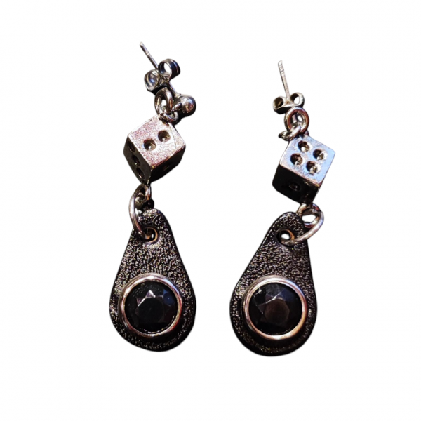KING&QUEENDrop Leather Earrings ԥ 7