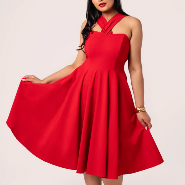 <img class='new_mark_img1' src='https://img.shop-pro.jp/img/new/icons1.gif' style='border:none;display:inline;margin:0px;padding:0px;width:auto;' />Hell BunnyGina Dress in Red