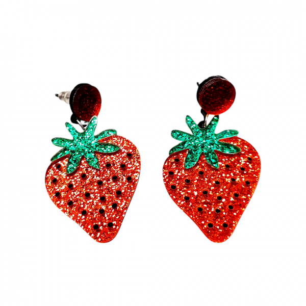 <img class='new_mark_img1' src='https://img.shop-pro.jp/img/new/icons1.gif' style='border:none;display:inline;margin:0px;padding:0px;width:auto;' />VALLERY'S SELECTGlitter Strawberry Earrings ȥ٥꡼ԥ