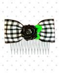 <img class='new_mark_img1' src='https://img.shop-pro.jp/img/new/icons41.gif' style='border:none;display:inline;margin:0px;padding:0px;width:auto;' />Punk Up BettieRockabilly Country Rose & Gingham Hair Comb