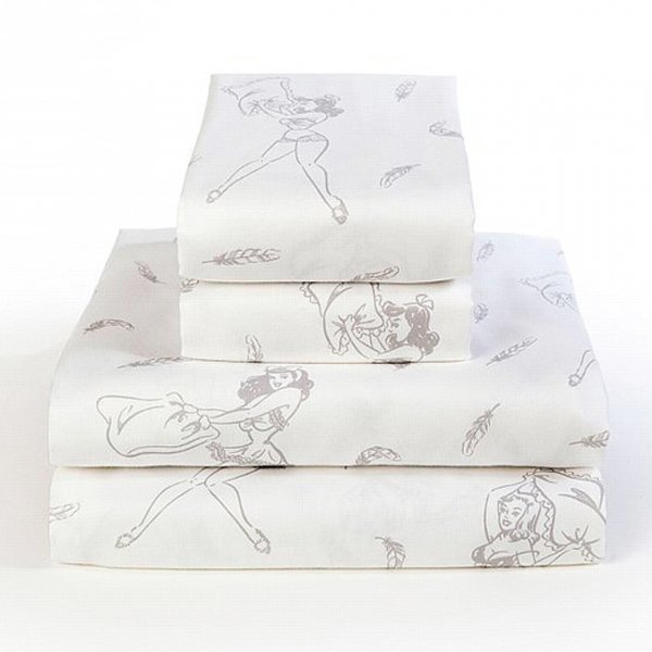 【Sin in Linen】Pillow Fight Sheet Set -Full- (日本のセミダブルサイズ相応)