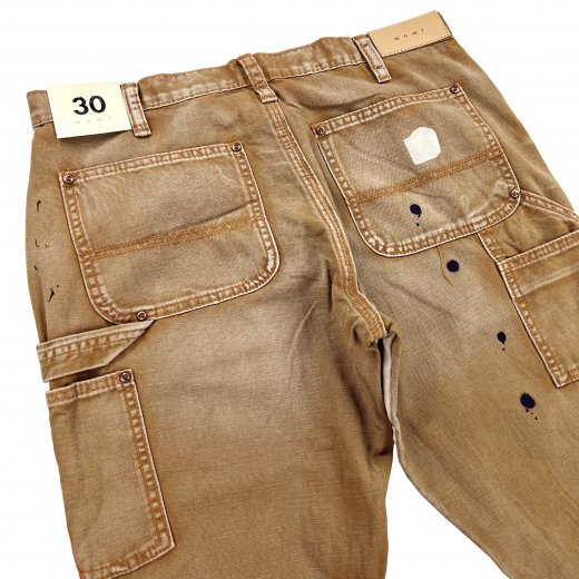 直売正規 mnml(ミニマル)B243 FLARE DENIM-BROWN- - パンツ