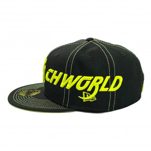 PSYCHWORLD (サイコワールド) / NY 59FIFTY FITTED HAT / BLACK×NEON ”CONTRAST STITCH