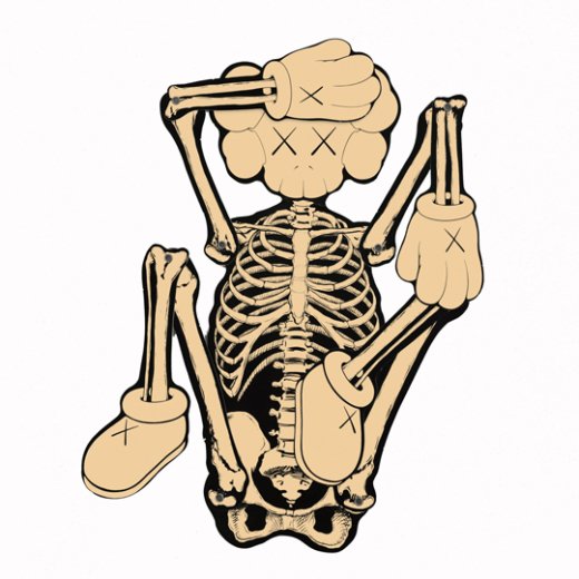 KAWS Skelton "Bone" カウズ スケルトン "ボーン”４色セット