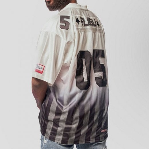 FUBU (フブ) / THROWBACK ICONIC JERSEY / WHITE × BLACK - GANGSTA MARKET  【ギャングスタ マーケット】