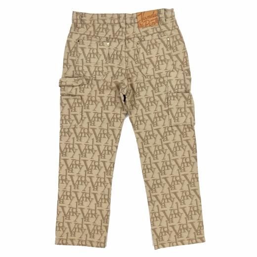 VANDY THE PINK (バンディー・ザ・ピンク) / MONOGRAM DOUBLE KNEE PANTS / BEIGE - GANGSTA  MARKET 【ギャングスタ マーケット】