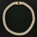 GOLDEN GILT (ゴールデン・ギルト) / NEW YORK PRONG STUDDED CUBAN NECKLACE / GOLD