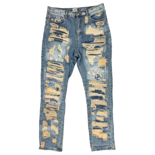 8,800円WANNA L.F.S.E 55 DISTRESSED JEANS