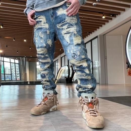 WANNA L.F.S.E 55 distressed jeans-