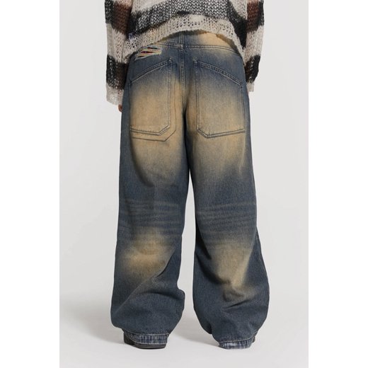 JADED LONDON WASHED BUSTED  JEANS